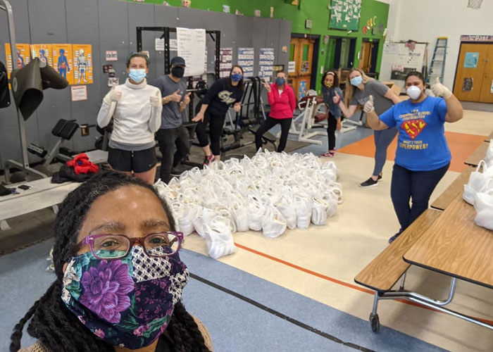 Food drive at Highlandtown Elementary #237