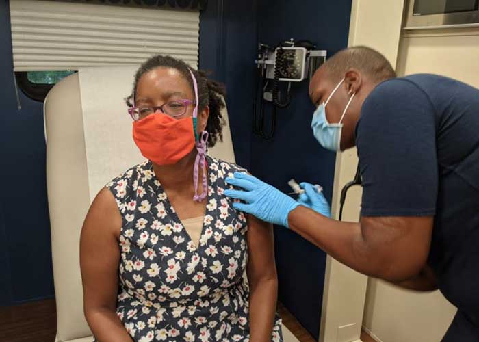 Robbyn promotes getting vaccinations to protect against COVID-19